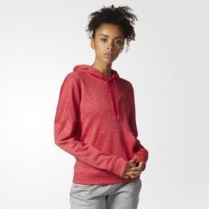 NWOT! Bright Red Adidas Pullover Hoodie with Climate Control - Size Small